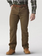 Wrangler Rugged Wear Thermal jeans Thinsulate Insulation 3M Men`s Sizes Brown picture