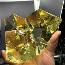 1.52LB Natural Citrine Quartz Carved Freeform Crystal Reiki Healing Decor picture