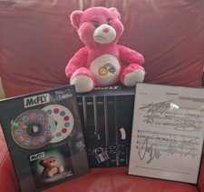 Mcfly Complete Collection hand signed framed RARE PINK Pistola bear (boxed) picture