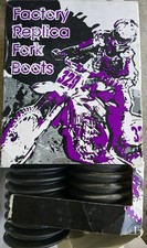 NEW DAYSTAR REPLICA MOTORCYCLE RACING BLACK BOOTS NIB #162313 BIKER'S CHOICE picture