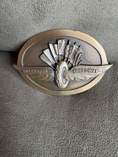 1975 Indianapolis Motor Speedway Historical Site Commemorative Belt Buckle picture