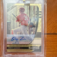 1 of 1 Panini 2020 Prizm Draft Picks Baseball Owen Caissie Autograph Card #PDP45 picture