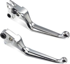 Chrome Brake Clutch Lever Motorcycle Hand Levers Compatible  picture