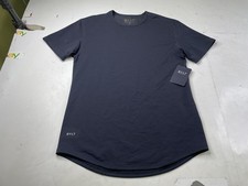 NWT BYLT Premium Basics Drop Cut Lux Short Sleeve Tee T Shirt Blue Mens Large picture