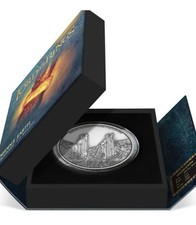 Lord of the Rings Middle Earth Argonath 3oz Silver Coin Limited Mintage of 1000 picture