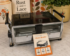 Vintage Dominion 2515 Oven Broiler Chrome Toast Bake Works w/ Manual picture
