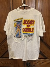 Vtg South Carolina Squat And Gobble Restraunt Shirt L Girl picture