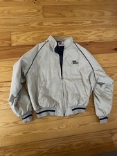VTG 70s 80s Swingster Lined Farm Jacket Dekalb Seeds Chore Work Coat Large Tan picture