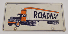 Roadway Express Trucking Co Semi Truck Booster License Plate picture