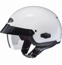 HJC IS-Cruiser Motorcycle Sunscreen Half Helmet White Small picture