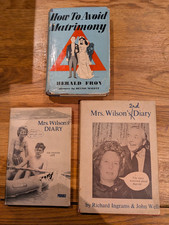 Vintage British Satire Book Bundle x3 Private Eye Mrs Wilsons Diary 1st Edition picture