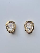 Yves Saint Laurent Crystal clip-on earrings. Rare design. picture