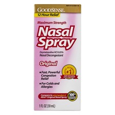 6 Pack GoodSense Nasal Decongestant Spray, 12-Hour Relief, 1 fl oz picture