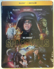 SPACEBALLS Steelbook (Blu-ray + Digital HD) Mel Brooks **NEW/SEALED**  picture
