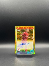 2024-25 Topps Chrome Autograph - Steven Gerrard - Gold Lava /50 - Liverpool picture