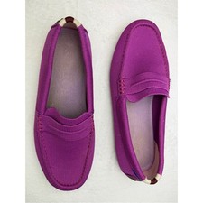 Rothy’s Women’s Size 7.5 Purple Magenta Knit Loafers Driving Flats picture