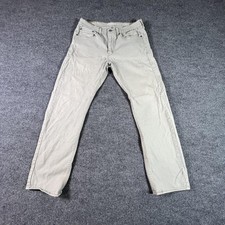 Denizen from Levi's 232 Slim Straight Jeans Mens 34x32 Gray Stretch Denim picture