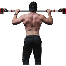 Adjustable Pullup Bar Door Frame Chin Up Station Home Gym Workout No Screws picture