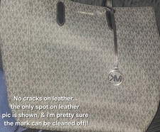Michael Kors Black/Grey Tote Bag Monogram Print picture
