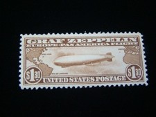U.S. Scott #C14 Mint Never Hinged O.G. Zeppelin $575.00 SCV Nice picture
