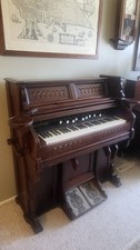 antique reed organ vintage piano picture