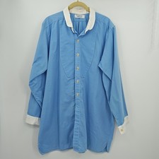 River Junction Trade Co Mens Shirt Size Large Blue White Button Up picture