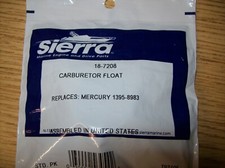 Mercury Sierra Carburetor Float 18-7208 1395-8983 Outboard Boat Motor picture