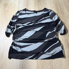 Alfani Women's Black and Grey Blouse picture