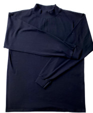 Men's Mock turtleneck Long Slv Heavyweight Ctn Top.  Size S to 3XL. Made in USA picture