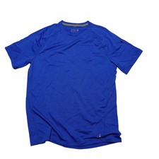 Smartwool Shirt Mens Medium Blue Merino Wool Short Sleeve Performance Top picture