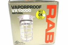 (NEW) RAB VX100DG Incandescent Vapor Tight Light Fixture Natural UL Listed picture