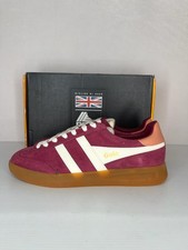 Gola Cyclone Shoes Womens Size 7 Pink Suede Gum Sole Low Top Sneakers NEW picture