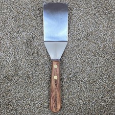 Dexter S242 Stainless Steel Hamburger Turner with Rosewood Handle - NEW picture