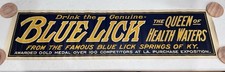 Antique 1904 Blue Lick Springs KY Linen Advertising Banner Sign Acme Dayton Ohio picture