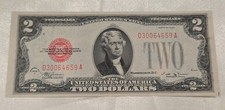1928 E $2 UNITED STATED LEGAL TENDER RED NOTE - UNCIRCULATED picture