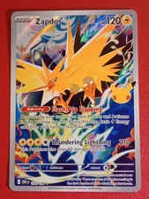 ZAPDOS 133/128 💥IR💥: 30TH CELEBRATION POKEMON HOLO💥💥 PACK FRESH PULL💥💥 picture