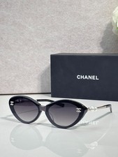 Chanel A95101 Black Oval Sunglasses Purple Gradient 56□18-145 picture