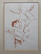 Henri Toulouse Lautrec Ta Bouche Your Mouth Colored Stone Lithograph c1950 Rare picture