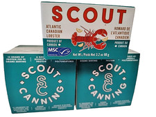 SCOUT Atlantic Canadian Lobster MSC Certified Seafood, 3.2oz, BB 2029, Lot of 3 picture