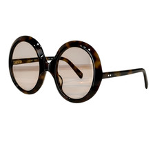 Celine Defile CL40345I Classic Havana Brown Tortoise Round Sunglasses 51-24-130 picture