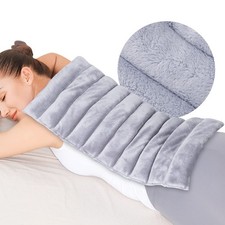 REVIX Extra Large Microwavable Heating Pad for Back, Moist Heat Wrap, Gray picture
