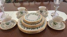 4 Lenox Gold Plated Holiday Pattern place settings 20 pieces in all picture