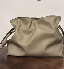Loewe Flamenco Knot Bag Leather Medium crossbody bag in Clay Green auth picture
