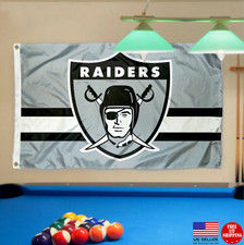 Raiders FLAG 3X5 Las Vegas Banner New Man Cave Flags USA. picture