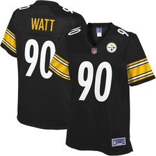 NFL Pro Line Women's T.J. Watt Pittsburgh Steelers Black Player Jersey Medium picture