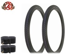 2 ALTA BICYCLE WIRE BEAD 26 x 2 x 1-3/4 S7 BLACK SCHWINN DIAMOND TIRES w/TUBEs picture