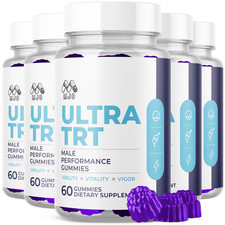 (5 Pack) Ultra TRT Male Gummys Advanced Male Health Support UltraTRT 300 Gummies picture