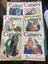 Lot of 6 Vintage 1934 Collier’s  Magazines picture