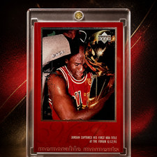 Michael Jordan 90s Rare Insert Chrome Silver SP Foil Bulls Jersey #23 NBA Card picture