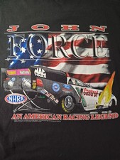 Large 2001 NHRA John Force Drag Racing Shirt picture
